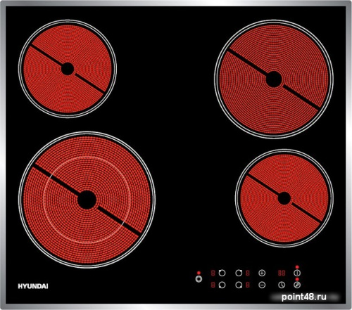Варочная панель Hyundai HHE 6485 IX в Липецке