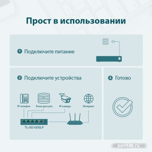 Купить Коммутатор TP-Link TL-SG1005LP в Липецке фото 3