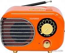 Купить Радиоприемник TELEFUNKEN TF-1682UB (оранжевый/золотистый) в Липецке