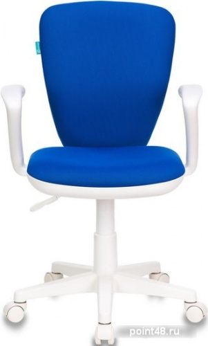 Кресло детское Бюрократ KD-W10AXSN/26-21 синий 26-21 (пластик белый) фото 2