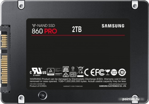 Накопитель SSD Samsung SATA III 2Tb MZ-76P2T0BW 860 Pro 2.5 фото 2