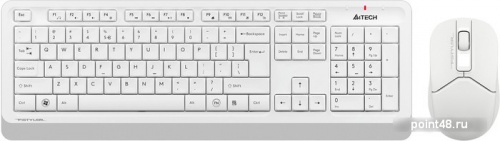 Купить Клавиатура + мышь A4Tech Fstyler FG1012 клав:белый мышь:белый USB беспроводная Multimedia в Липецке