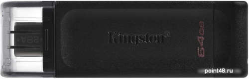 Купить Флеш Диск Kingston 64Gb DataTraveler 70 Type-C DT70/64GB USB3.2 черный в Липецке