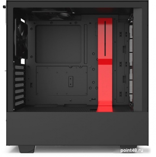 Корпус NZXT H510 CA-H510i-BR черный/красный без БП ATX 2x120mm 1xUSB3.0 1xUSB3.1 audio bott PSU фото 3