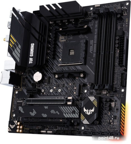 Материнская плата Asus TUF GAMING B550M-PLUS (WI-FI) Soc-AM4 AMD B550 4xDDR4 mATX AC`97 8ch(7.1) 2.5Gg RAID+HDMI+DP фото 3