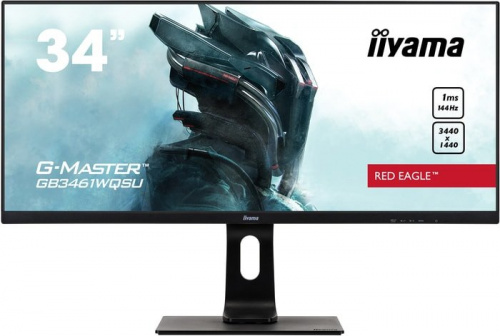 Купить Монитор Iiyama 34  Red Eagle GB3461WQSU-B1 черный IPS LED 1ms 21:9 HDMI M/M матовая HAS Pivot 1000:1 350cd 178гр/178гр 3440x1440 DisplayPort UWQHD USB 9.7кг в Липецке