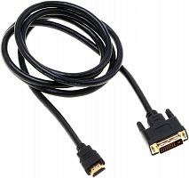Купить Кабель аудио-видео Buro HDMI (m)/DVI-D (Dual Link) (m) 1.8м. Позолоченные контакты черный (BHP RET HDMI_DVI18) в Липецке
