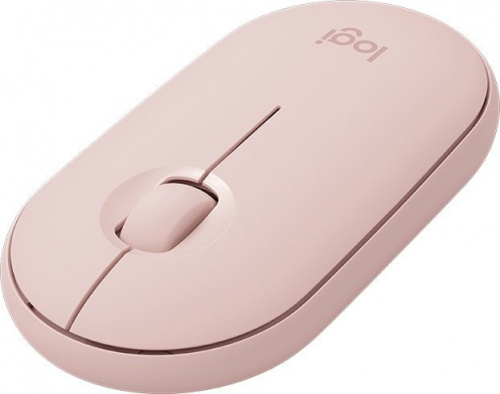 Купить Мышь Logitech Pebble M350 розовый оптическая (1000dpi) silent беспроводная BT USB для ноутбука (3but) в Липецке фото 2