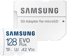 Купить Флеш карта microSDXC 128Gb Class10 Samsung MB-MC128KA/RU EVO PLUS + adapter в Липецке