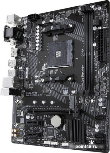 Материнская плата Gigabyte GA-A320M-S2H Soc-AM4 AMD A320 2xDDR4 mATX AC`97 8ch(7.1) GbLAN RAID+VGA+DVI+HDMI фото 2