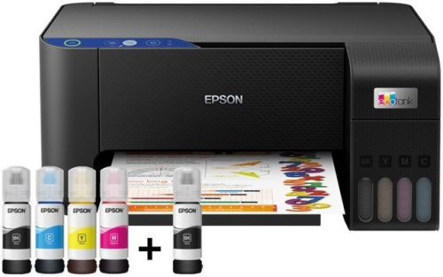 Купить МФУ Epson EcoTank L3211 (ресурс стартовых контейнеров 6500/8100, контейнер 003) в Липецке фото 2