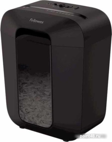 Купить Шредер Fellowes PowerShred LX45 черный (секр.P-4)/перекрестный/8лист./17лтр./скрепки/скобы/пл.карты в Липецке