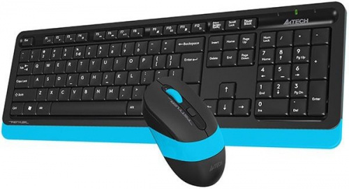 Купить Клавиатура + мышь A4 Fstyler FG1010 клав:черный/синий мышь:черный/синий USB беспроводная Multimedia в Липецке фото 3