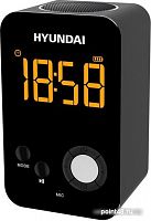 Купить Радиобудильник Hyundai H-RCL300 черный LCD подсв:оранжевая часы:цифровые FM в Липецке