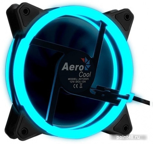 Вентилятор Aerocool Rev RGB 120x120mm 3-pin 15dB 153gr LED Ret фото 3