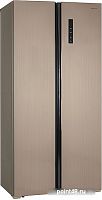 Холодильник двухкамерный Hiberg RFS-480DX NFH S e by s e, цвет бежевый в Липецке