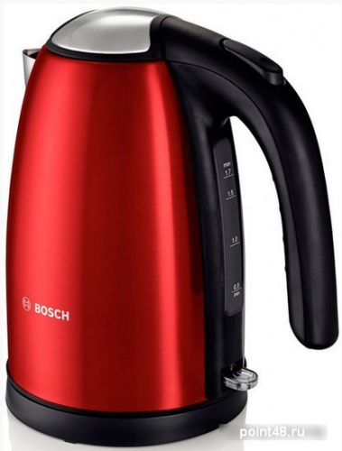 Купить Чайник электрический Bosch TWK7804, 1,7л, 2200Вт, нержавеющая сталь, красный в Липецке фото 3