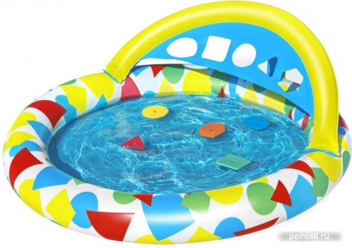 Купить Надувной бассейн Bestway Игровой с обучающими фигурками 52378 (120х117х46) в Липецке