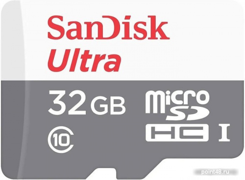 Купить Флеш карта microSDHC 32Gb Class10 Sandisk SDSQUNR-032G-GN3MN Ultra w/o adapter в Липецке