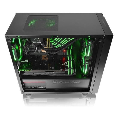 Корпус Thermaltake Versa H18 Window черный без БП mATX 2xUSB2.0 1xUSB3.0 audio bott PSU фото 3