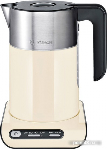 Купить Чайник электрический Bosch TWK8617P 1.5л. 2400Вт бежевый/серебристый (корпус: нержавеющая сталь) в Липецке