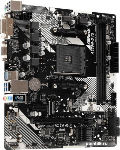 Материнская плата Asrock A320M-DVS R4.0 Soc-AM4 AMD A320 2xDDR4 mATX AC`97 8ch(7.1) GbLAN RAID+VGA+DVI фото 3