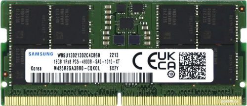 Оперативная память Samsung 16ГБ DDR5 SODIMM 4800 МГц M425R2GA3BB0-CQK