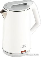 Купить Чайник HOMESTAR HS-1036 (1,8 л) белый, двойной корпус в Липецке