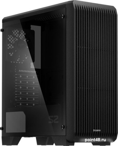 Корпус M iTower Zalman S2 TG TEMPERED GLASS WINDOW black (ATX, mATX, Mini-ITX, USB2.0 x2, USB3.0x1, без БП) (S2 TG)