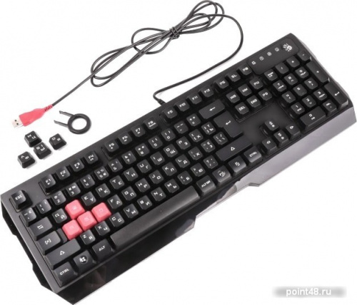 Купить Клавиатура + мышь A4 Bloody Q1300 (Q135 Neon + Q50) клав:черный/красный мышь:черный/красный USB Multimedia LED в Липецке фото 3