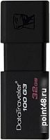 Купить Память Kingston DT100G3  32GB, USB 3.0 Flash Drive, черный в Липецке