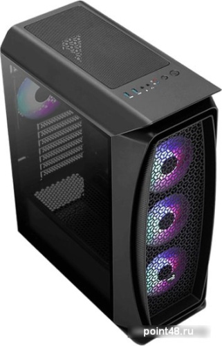 Корпус Aerocool Aero One Frost-G-BK-v1 черный без БП ATX 2x120mm 2x140mm 2xUSB3.0 audio bott PSU фото 3