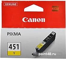 Купить Картридж ориг. Canon CLI-451Y желтый для Canon PIXMA MG6340/MG5440/IP7240 в Липецке