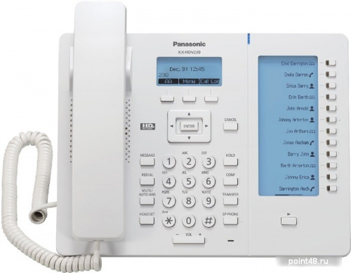 Купить Телефон IP Panasonic KX-HDV230RU белый в Липецке фото 2