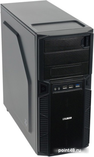 Корпус Zalman ZM-Z1 черный w/o PSU ATX 2xUSB2.0 1xUSB3.0 audio bott PSU