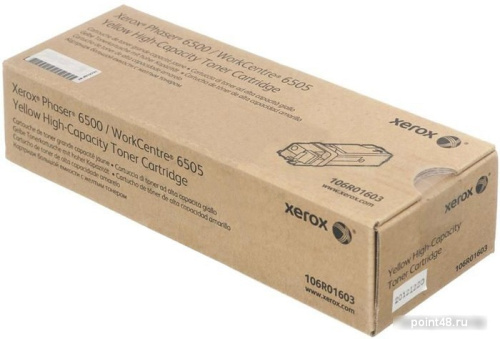 Купить Картридж лазерный Xerox 106R01603 желтый (2500стр.) для Xerox Ph 6500/WC 6505 в Липецке