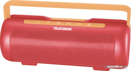 Купить Колонка порт. Telefunken TF-PS1231B красный/оранжевый 4W 2.1 BT/3.5Jack 2200mAh (TF-PS1231B(КОРАЛЛОВО КРАСНЫЙ)) в Липецке