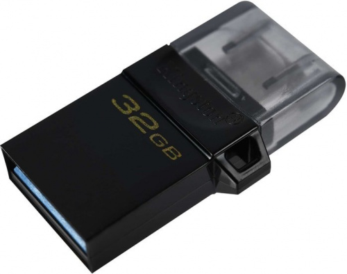 Купить Флеш Диск Kingston 32Gb DataTraveler microDuo 3 G2 DTDUO3G2/32GB USB3.0 черный в Липецке фото 3