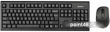 Купить Клавиатура + мышь A4 7100N клав:черный мышь:черный USB беспроводная в Липецке