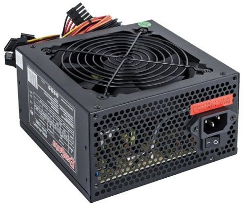 Блок питания 450W Exegate 450NPX, ATX, black, 12cm fan, 24+4p, 6/8p PCI-E, 3*SATA, 2*IDE, 1*FDD фото 2