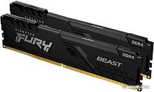 Память 8GB Kingston DDR4 3200 DIMM FURY Beast Black Gaming Memory KF432C16BBK2/8 Non-ECC, CL16, 1.35V, 512x8, RTL  (319927)