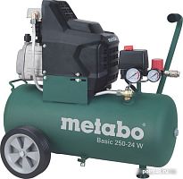 Купить Компрессор поршневой Metabo Basic 250-24 W масляный 110л/мин 24л 1500Вт зеленый в Липецке