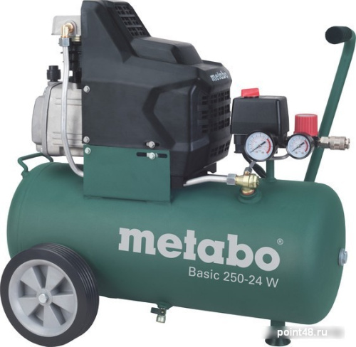 Купить Компрессор поршневой Metabo Basic 250-24 W масляный 110л/мин 24л 1500Вт зеленый в Липецке