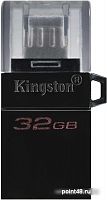Купить Флеш Диск Kingston 32Gb DataTraveler microDuo 3 G2 DTDUO3G2/32GB USB3.0 черный в Липецке