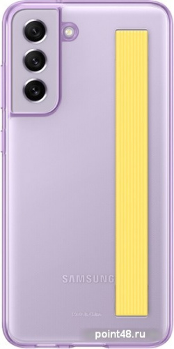 Чехол (клип-кейс) Samsung для Samsung Galaxy S21 FE Slim Strap Cover фиолетовый (EF-XG990CVEGRU) в Липецке фото 2