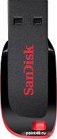 Купить Флеш Диск Sandisk 128Gb Cruzer Blade SDCZ50-128G-B35 USB2.0 черный/красный в Липецке