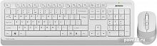 Купить Клавиатура + мышь A4 Fstyler FG1010 клав:белый/серый мышь:белый/серый USB беспроводная Multimedia в Липецке
