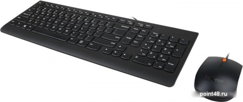 Купить Клавиатура + мышь Lenovo Wired Combo Essential клав:черный мышь:черный USB slim в Липецке фото 2