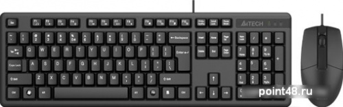 Купить Клавиатура + мышь A4Tech KK-3330 клав:черный мышь:черный USB в Липецке