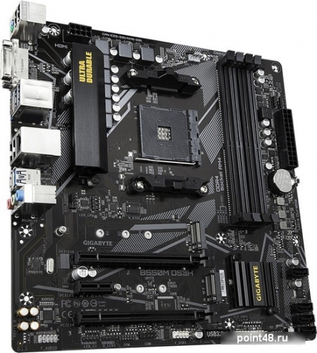 Материнская плата Gigabyte B550M DS3H Soc-AM4 AMD B550 4xDDR4 mATX AC`97 8ch(7.1) GbLAN RAID+DVI+HDMI фото 3
